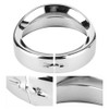 7in Silver Headlight Trim Ring Motorcycle Light for Touring Road