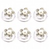 Charites Bridal Wedding Prom Pearl Hair Pins Swirls Spirals Twists Coils Pack 12PCS Pack