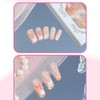 IMSOHOT Medium Press on Nails Square Orange Fake Nails Glossy