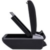 LUJUNTEC Center Console Organizer Storage Box Leather Car Center Console