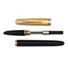 Gullor Fountain Pen with Ink Convertor, Golden Screw-on Cap, Fine