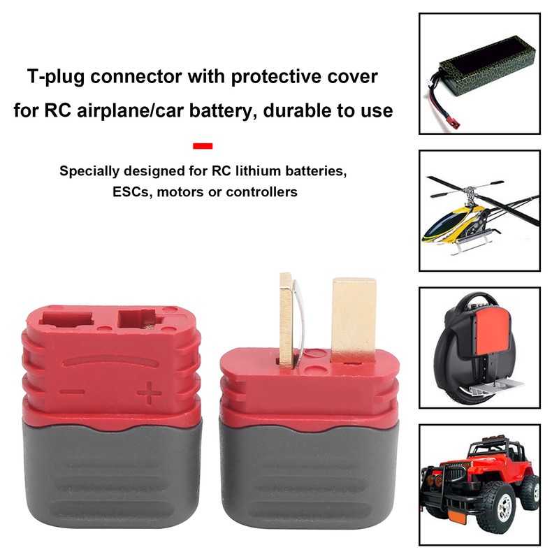 10Sets RC Connector Adapters T Plug Male/Female with Protective Case