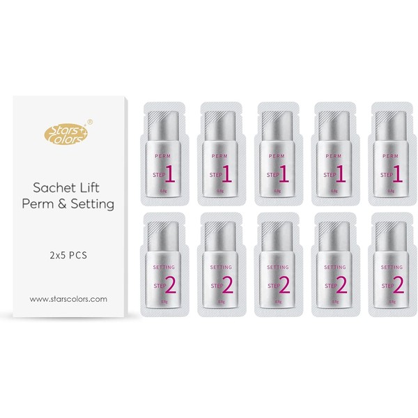 5 Sets [1 Liquid 2 Liquid Separating Eyelash Perm Liquid