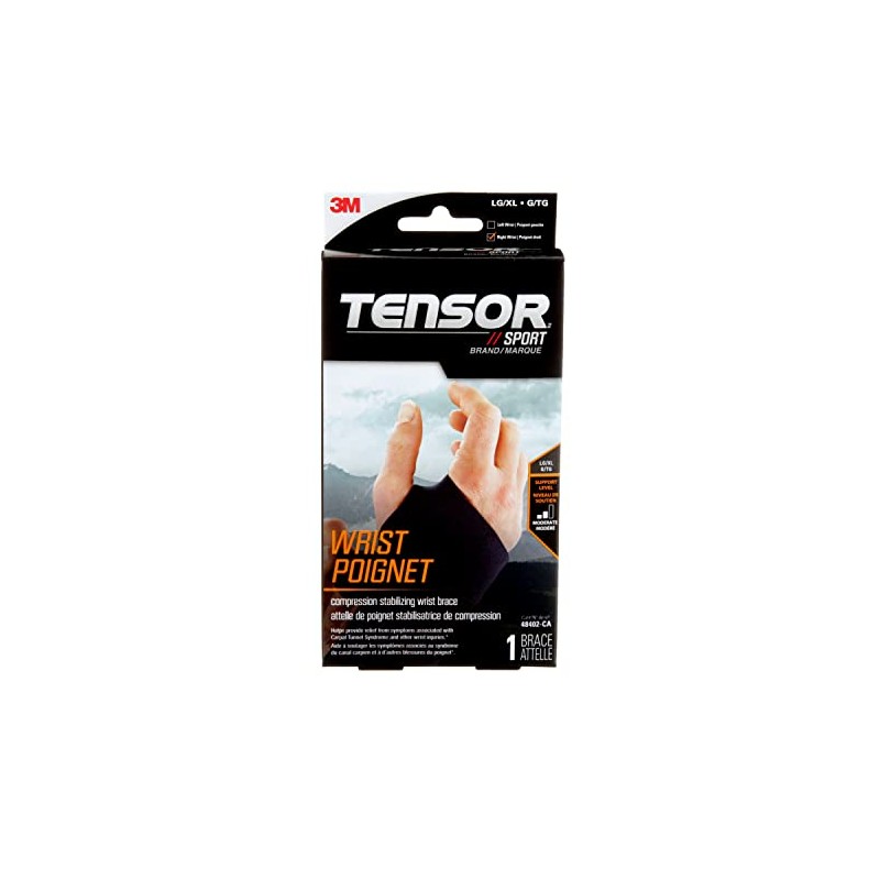 Tensor Sport™ Compression Stabilizing Wrist Brace, Right Hand, L/XL