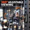 Magnetic Phone Holder for Gym Equipment – 360° Adjustable Retractable