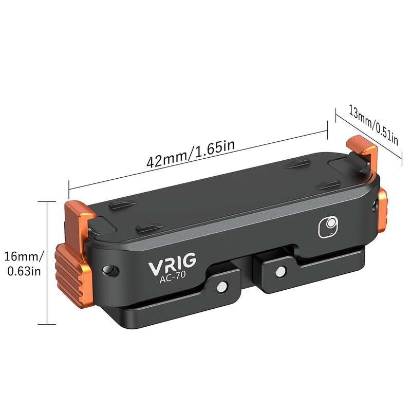 VRIG Quick-Release Mount for Insta 360 go Ultra, Aluminum Alloy
