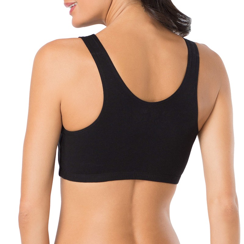 Fruit of the Loom Women's Built-Up Sports Bra, Blushing Rose/Black/White-3