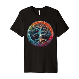 Tree of Life Rainbow Yggdrasil Premium T-Shirt
