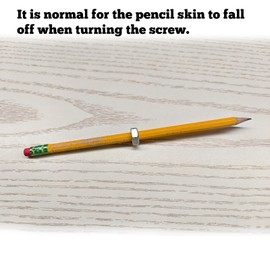 Threaded Pencil, ADHD Fidget Pencil, Threaded Focus Fidget Pencils for Kids and Adults with Sliding Nut (5Pcs)