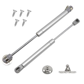 GothicBride Pack of 2 Gas Springs, Gas Spring Soft Close Hinges, Furniture Gas Spring for Kitchen Cabinet, Wardrobe, Cupboard Door, Pressure: 150N/15kg(2, 150N)