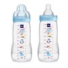 MAM Easy Active Baby Bottles 11oz, Fast Flow Skinsoft Silicone