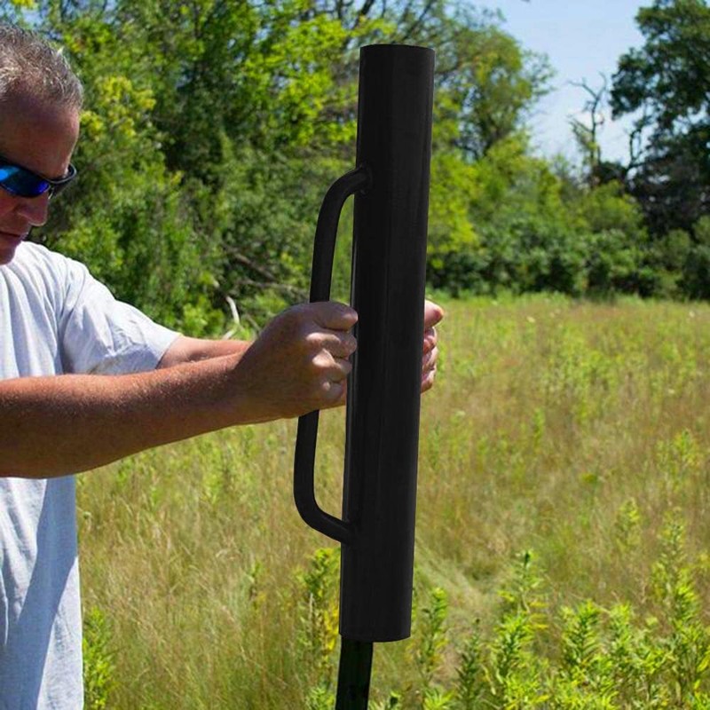 MTB Garden Black Fence Post Driver with Handle 18 LB