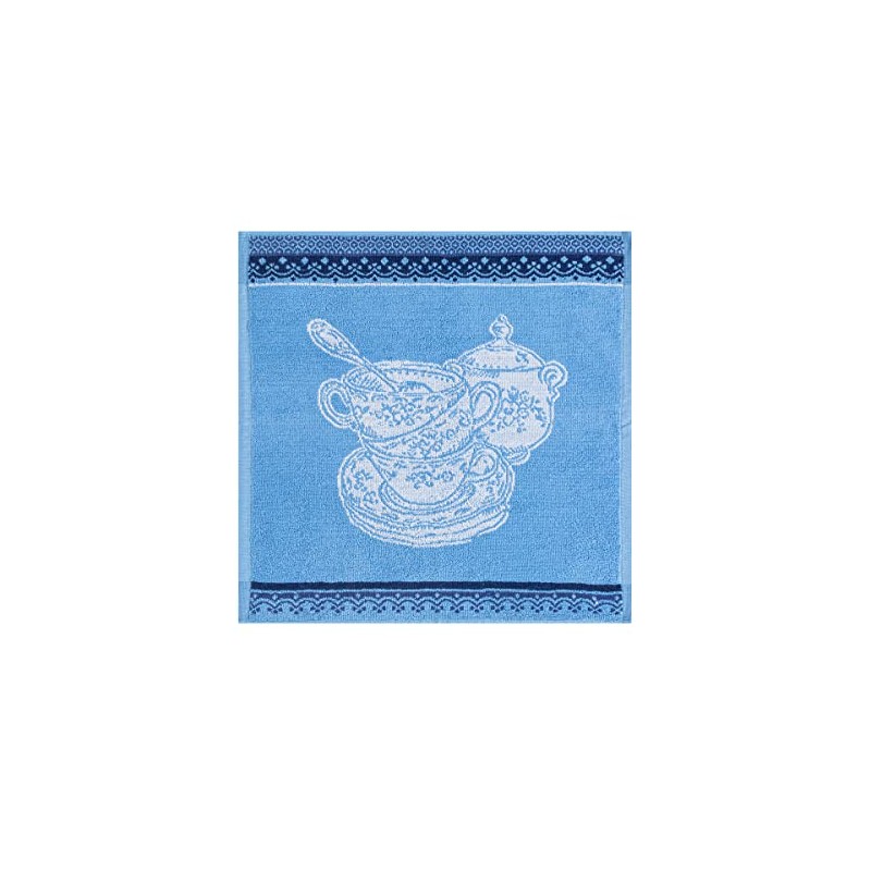 Coucke 50x50cm Square Terry Kitchen Towel Antique Tableware Design Machine