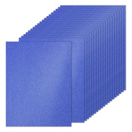 PATIKIL 20 Sheets Dark Blue Glitter Cardstock 8.5 x 11 in, Glitter Card Stock Paper Rectangle Premium Sparkly Paper Craft Cardstock Paper 250gsm for Scrapbook Card DIY Art Wedding Party