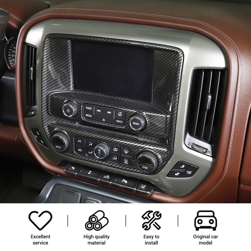 PDKLIN for Silverado Center Dash AC Control Panel Trim Cover