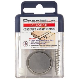 Precision Lock PLS-24 PRO Concealed Magnetic Catch, Silver