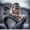 22-Inch Hand-Forged Viking Axe with Sheath, Hatchet with Sheath, Axe