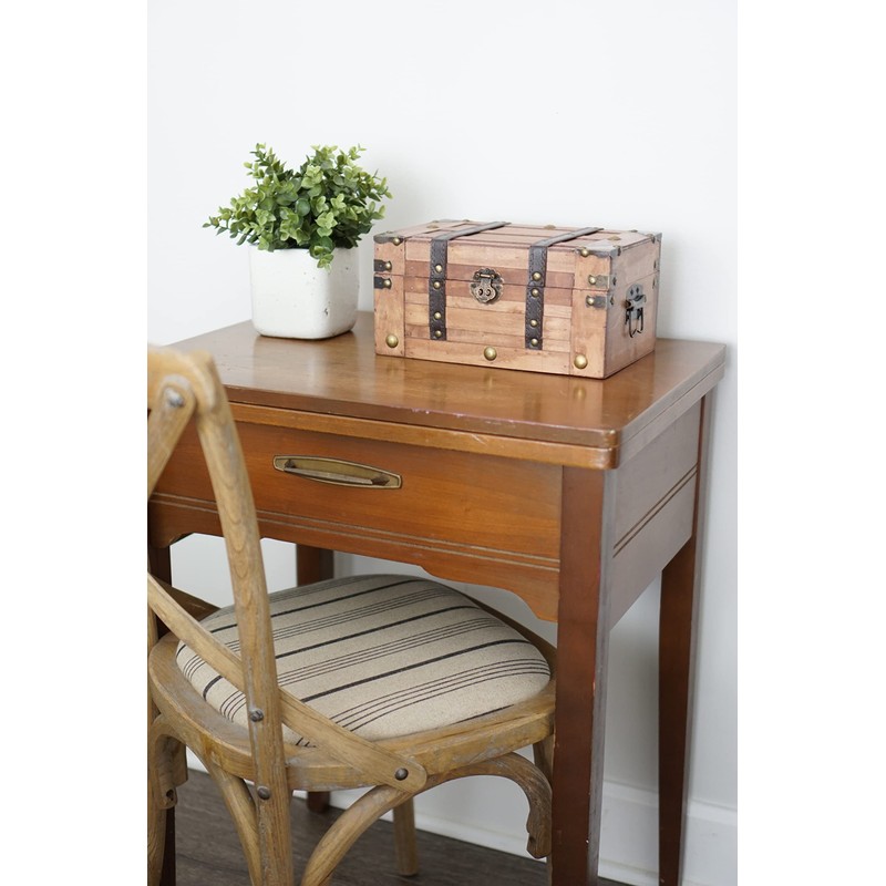 SLPR Alexander Small Wooden Treasure Chest - 11" x 7"