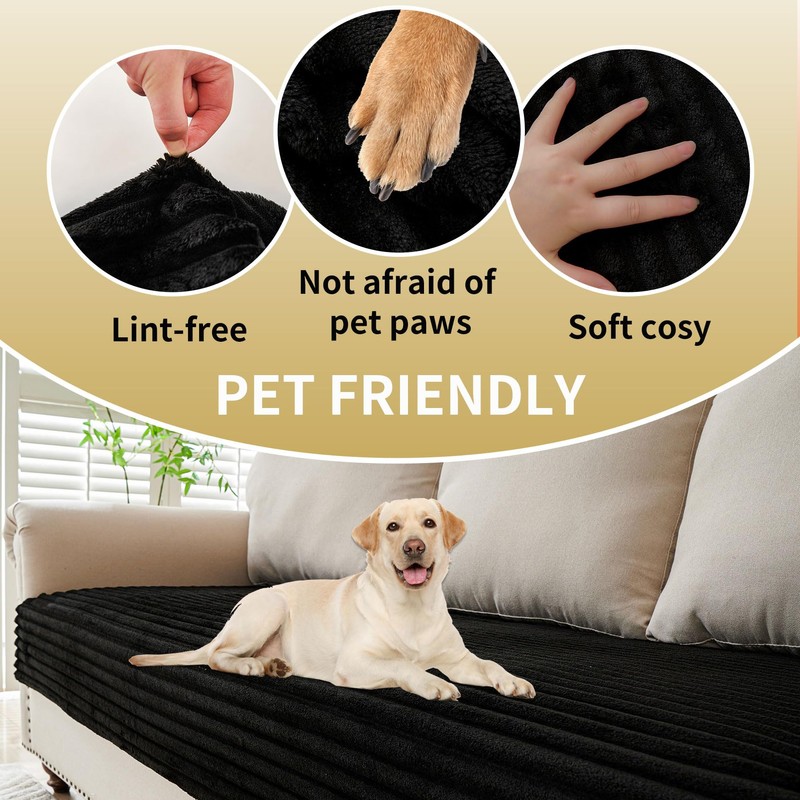 HAOMAIJIA Waterproof Couch Cover for Dogs Washable,Faux Fur Pet Couch