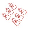 100pcs Paper Clips Prevent Slip Cute Candle Shaped Decorative Metal