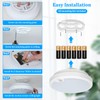 2-Pack Battery Operated Motion Sensor LED Ceiling Light, 7.2inch Flush