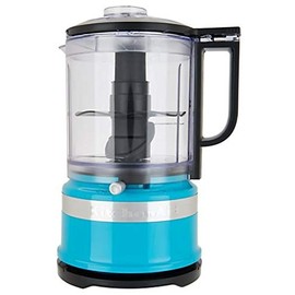 KitchenAid KFC3516CL 3.5 Cup Food Chopper, Crystal Blue (RENEWED) (CERTIFIED REFURBISHED)