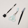 Eyebrow Grooming Brush, Scissors, and Razor Set 3-Piece Set 3ea