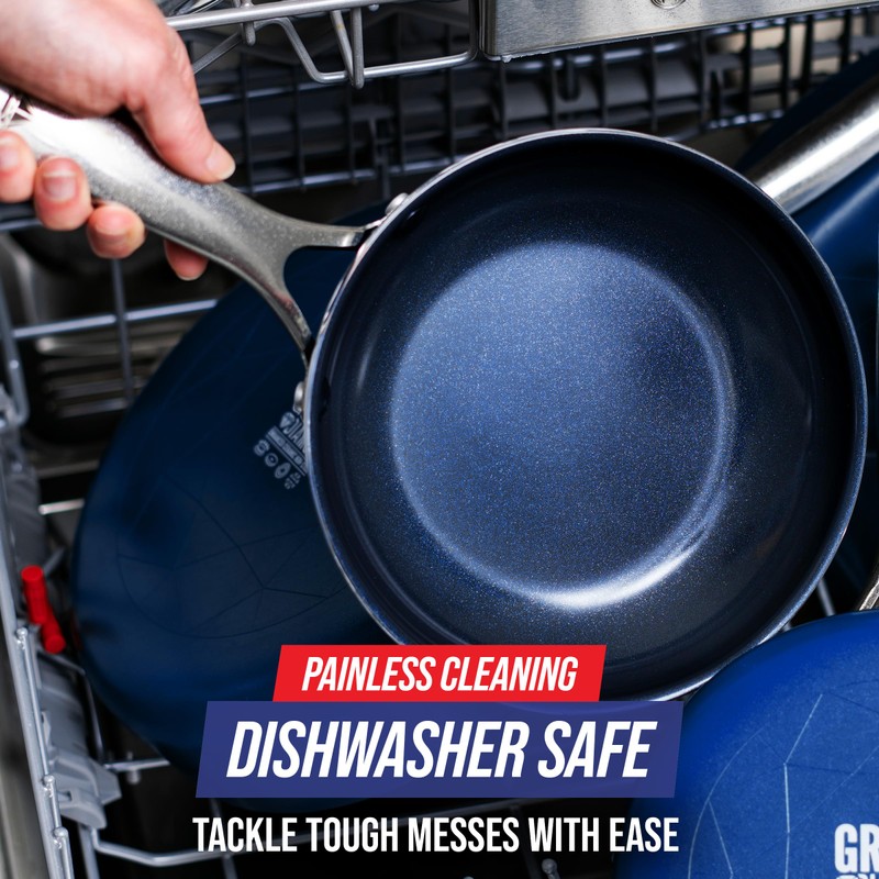 Blue Diamond 10" Nonstick Frying Pan Skillet, Diamond Infused PFAS