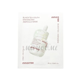 Innisfree Black Tea Youth Enhancing Ampoule Mask 28mL / 이니스프리 블랙티 유스 인핸싱 앰플 마스크 28mL