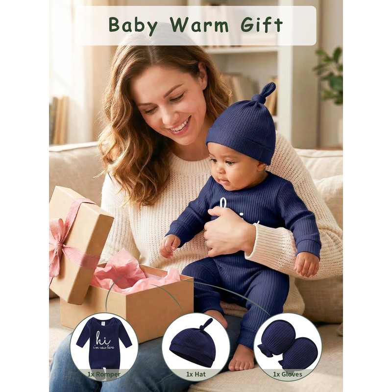 Hikido Onesie 0-3 months Boy Baby Clothes Romper Hospital Gender