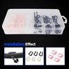 OXCANO 80Pcs Fuel Line Retainer Clips Assortment Kit, 8 Popular