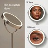 Fancii 9-Inch Lighted Makeup Mirror Height Adjustable with 10X /1X
