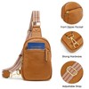 Kattee Sling Bag for Women, Small Genuine Leather Crossbody Chest