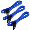 deleyCON 3 x 50 cm SATA 3 Nylon Cable Set