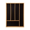 VITA PERFETTA Bamboo Cutlery Tray - Kitchen Drawer Organiser with
