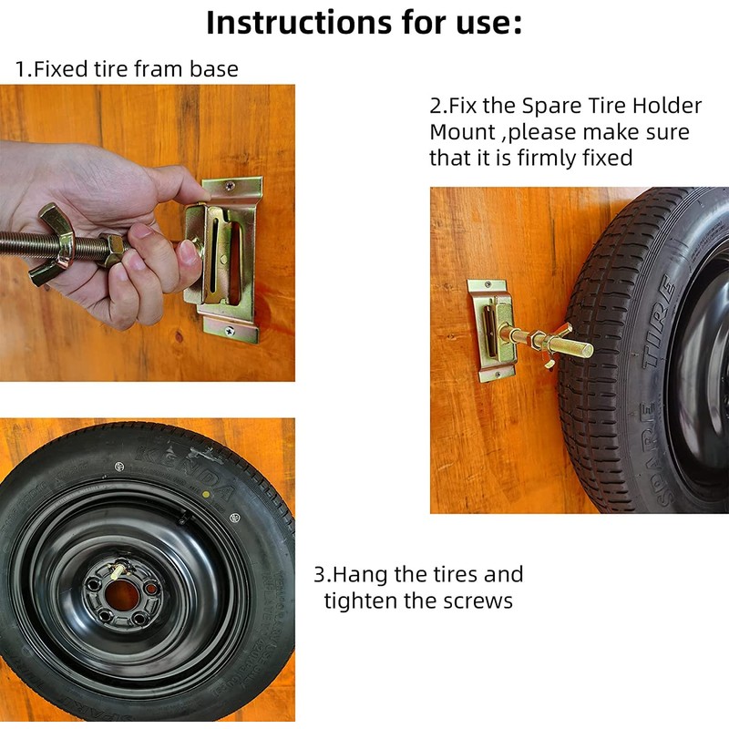 E Track Spare Tire Holder Mount for X-Track Tie Down