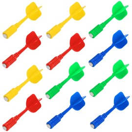 Accmor 16 Pack Magnetic Darts, Magnetic Darts for Magnetic Dartboard, Replacement Plastic Dart Game Safety Darts