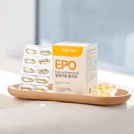 DailyOne 데일리원 EPO 달맞이꽃 종자유 비타민E 1010mg X 60캡슐 1통 Daily One EPO Evening Primrose Oil Vitamin E 1010mg X 60 Capsules 1 Bottle