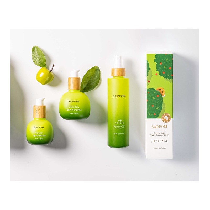 Sapoom Apple Soothing Essence (100ml+20g portable) / 사뽐 사과 수딩