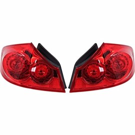 Fits 07-08 Infiniti G35 Sedan / 09-13 Infiniti G37 Sedan /10-12 Infiniti G25 Sedan Left & Right Set Tail Lamp Assemblies Quarter Mounted