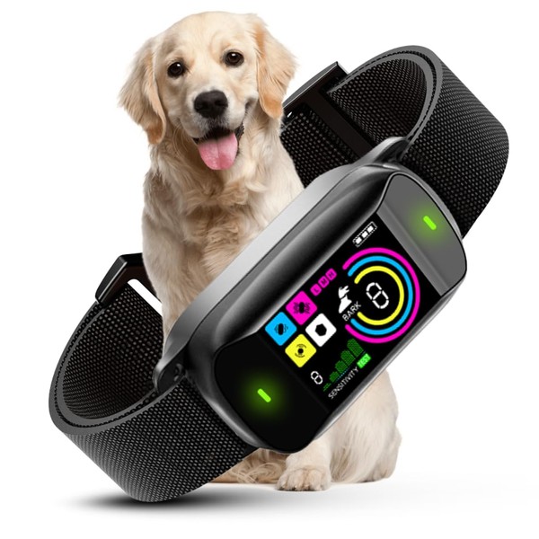 ABBIDOT Premium Bark Collar - 8 Sensitivity, 6 Customizable Modes,