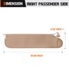 Sun Visor for 1997-2002 Jeep Wrangler & TJ, Right Passenger