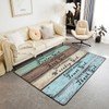 Healing Area Rug 5x7, Inspirational Thoughts Rugs for Living Room