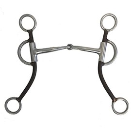 AJ Tack Double Rein Long Shank Sweet Iron Bit