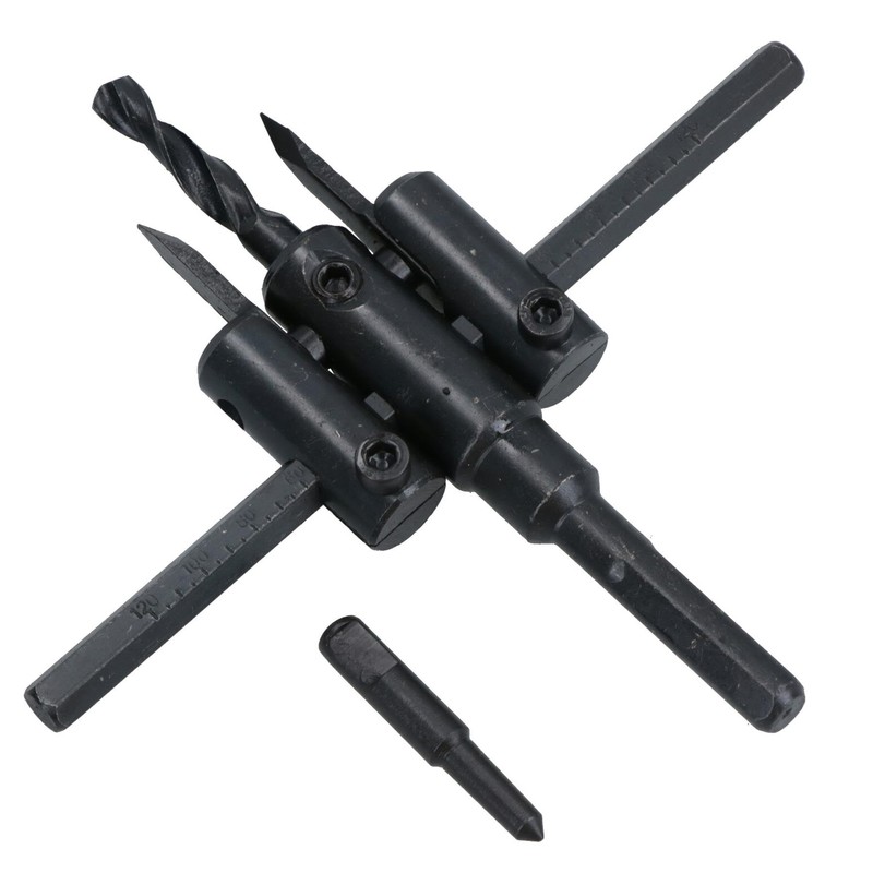 Adjustable Hole Saw/Drill Bit Round Circle Cutter 30mm to 120mm