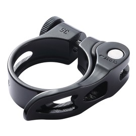 Quick Release Bicycle Seatpost Clamp,31.8mm Black