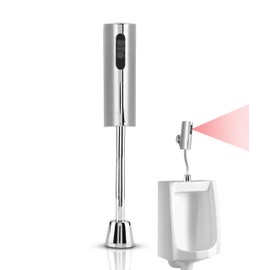 Gugxiom Automatic Sensor Urinal Valve, Bathroom Toilet Urinal Valve Set, Wall Mounted Urinal Flush Valve, Automatic Sensor Flush Valve Set for Bathroom Toilet