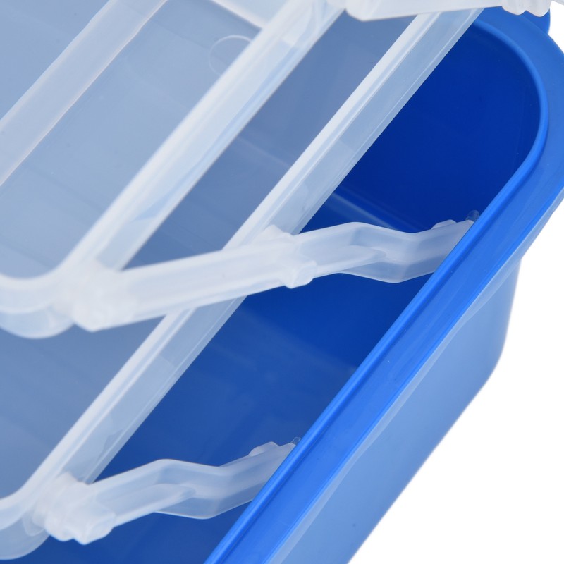 Plastic Storage Box Portable 3 Layer Folding Handheld Tool Organizer