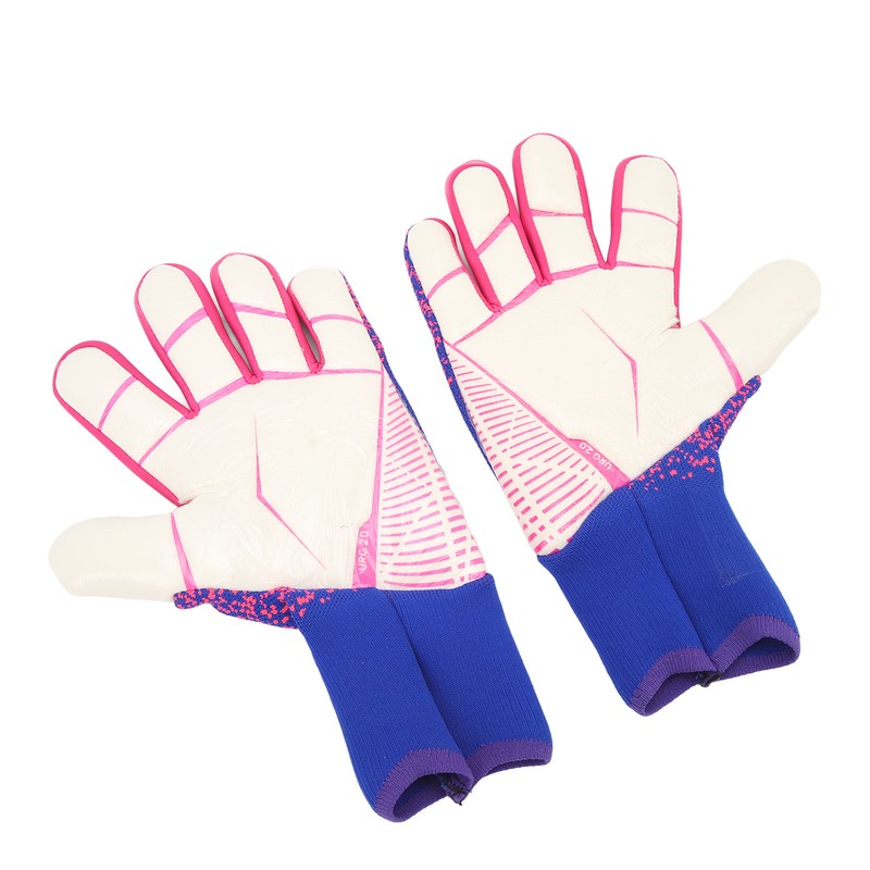 1Pair Goalkeeper Gloves Soccer Goalie Gloves Latex Strong Grip Breathable
