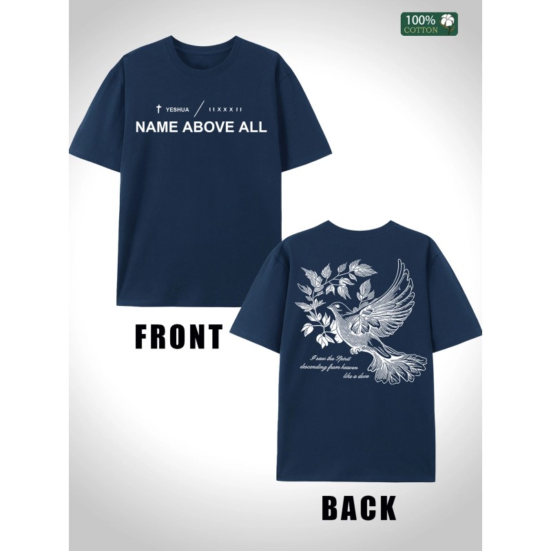 US Stock Men's Cotton T Shirt Festival Gift Solid Color